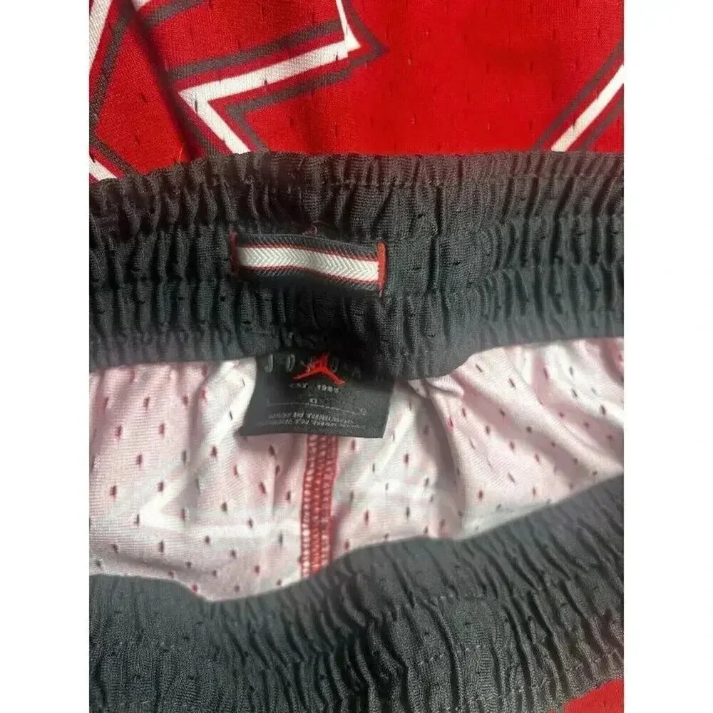 Nike Air Jordan Jumpman AOP Mesh Shorts Red Black XL